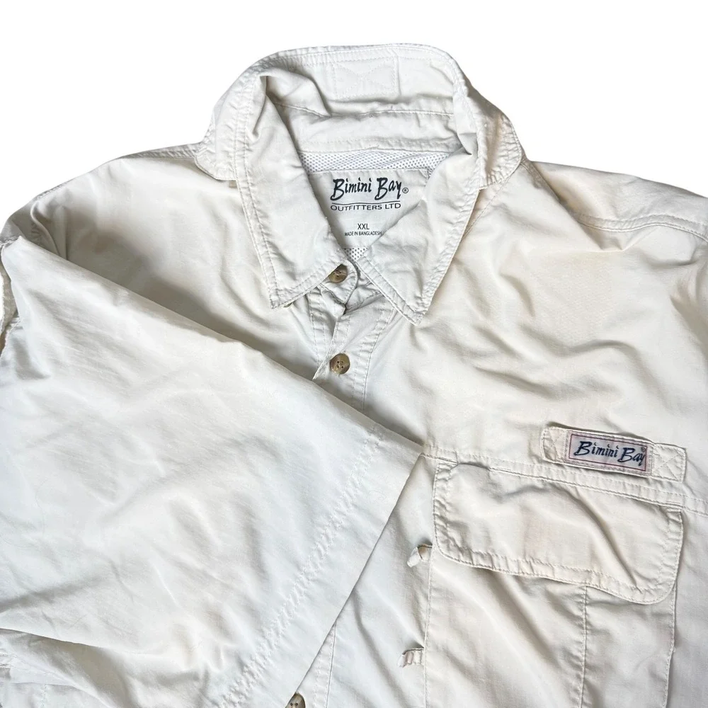 Bimini Bay Mens Fishing Shirt XXL Ventilated Utility Gorpcore Angler Outdoors